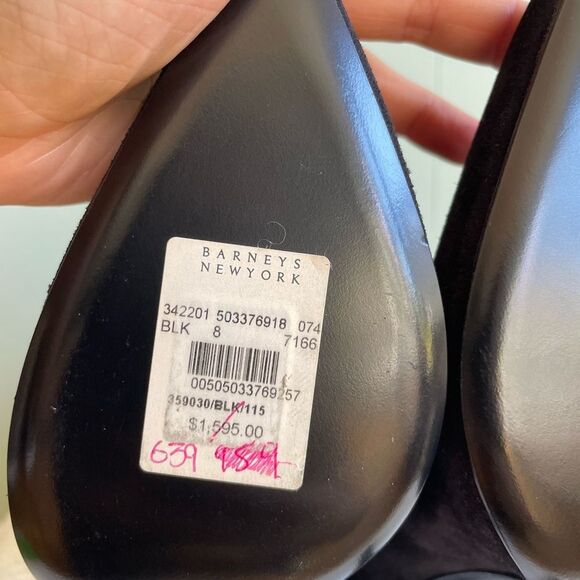 NWOB Saint Laurent / YSL Paris Western Suede Ankle Boots Sz 38 - Picture 11 of 14